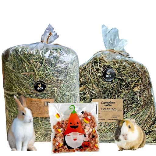 Siano dla królika 4 kg – majowe i miętowe + smaczek Halloween GRATIS