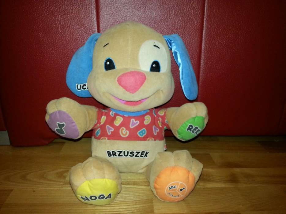 Szczeniaczek uczniaczek, piesek fisher price.
