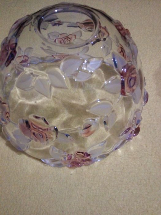 Большая салатница хрустальная Германия