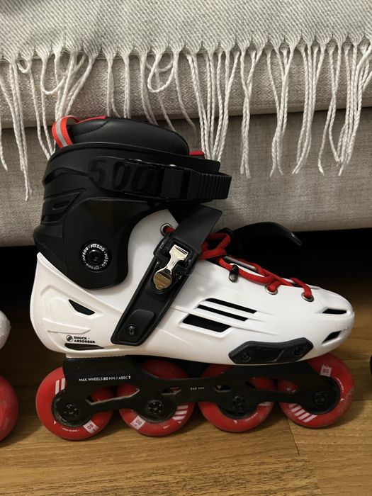 Patins inline 44 com mala e acessórios