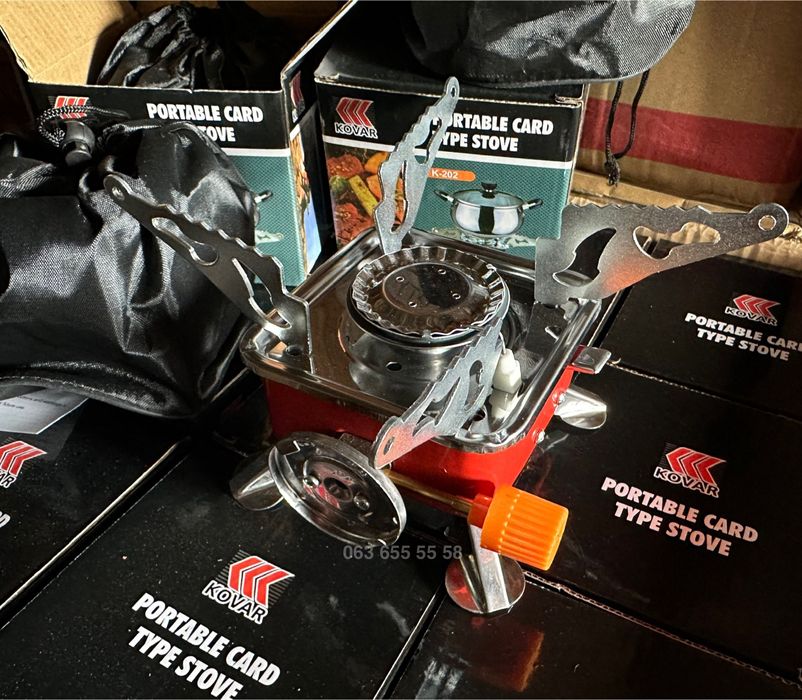 Портативная туристическая газовая горелка с пьезоподжигом - ОПТ