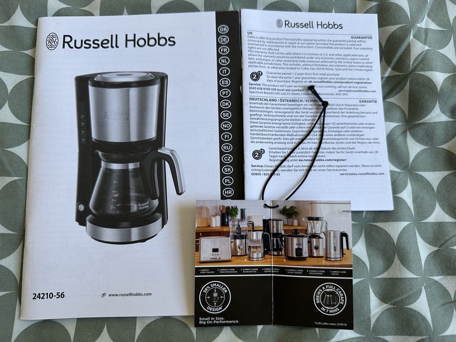Máquina de Café Filtro Russell Hobbs - Preto e Inox