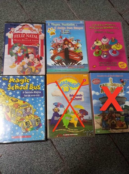 4 DVD para crianças