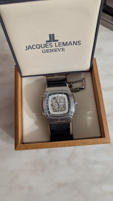 Часы Jacques lemans JL 1-1379 automatic, годинник скелетон Австрія