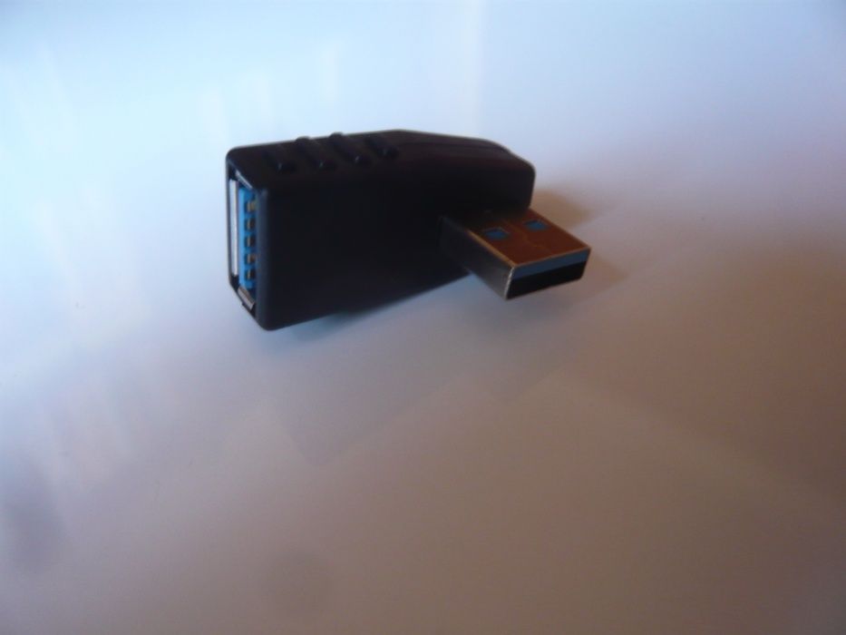 Adaptadores USB 3.0 macho para USB fêmea 90º