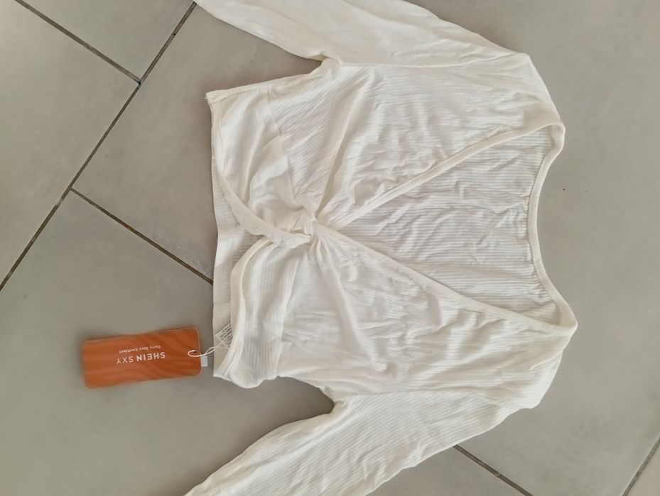 Shein Crop Top roz S bluzka prążek