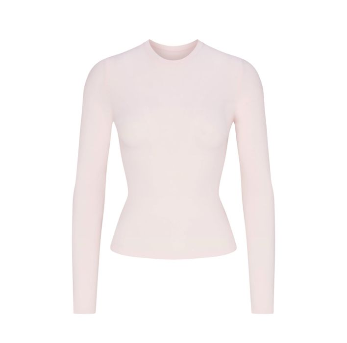 Жіночий лонгслів SKIMS Cotton Jersey Long Sleeve T-Shirt ОРИГІНАЛ