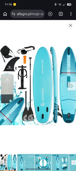 Deska do pływania SUP AQUASTIC Perth Pro