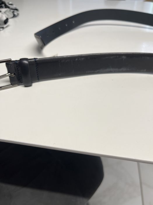 Hugo Boss męski pasek skórzany rozmiar 95 cm czarny Nowy!!!