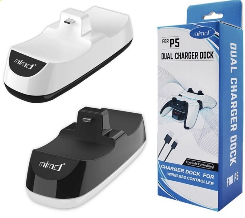 Carregador de comando PS5 duplo