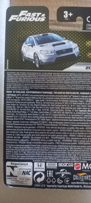 2016 subaru wrx sti fast furious hot wheels