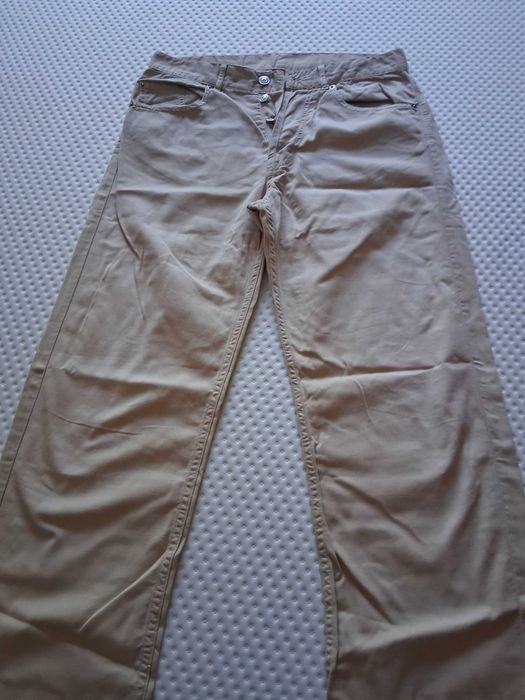Calças de Sarja Bejes / Creme de Homem da Benetton