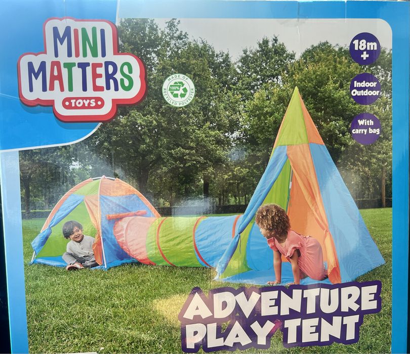 Namiot z Tunelem Mini Matters Do Domu i Ogrodu Tipi Plac Zabaw Nowy