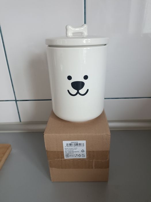 Ceramiczny pojemnik na karmę dla zwierzaka