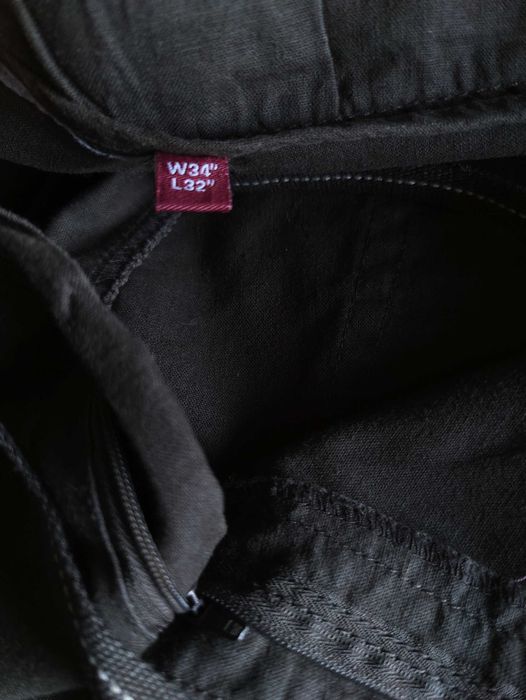 Джинсы (chino лён Denim&Co jeans Ирландия w34 dark grey brown.