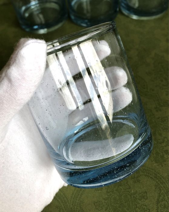 Szklanki Zara Home ręcznie wykonane niebieskie niebieski 5 sztuk