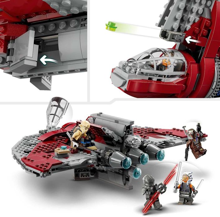 LEGO 75362 STAR WARS prom kosmiczny Jedi T-6 Ahsoki Tano niepełny komp