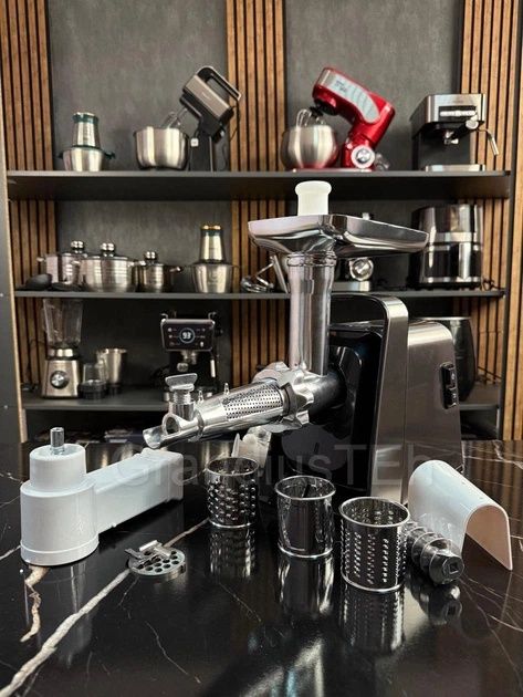 Потужна м'ясорубка 3000 Вт! Електром'ясорубка RB-2271 Мясорубка сталь