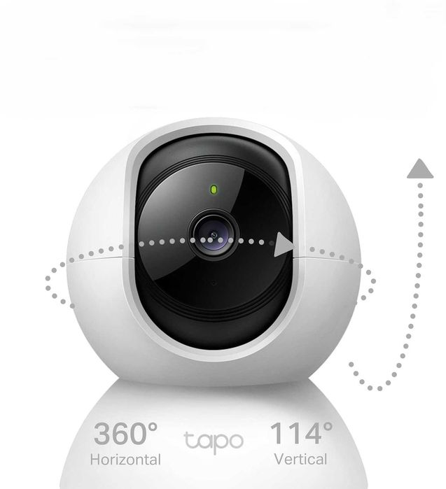 Câmara de Vigilância Wifi Tapo C200 Rotativa 360