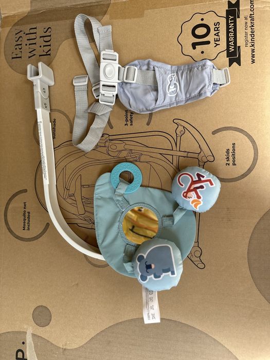 Kinderkraft Unimo Up - wielofunkcyjny leżaczek 5w1 | Light Blue