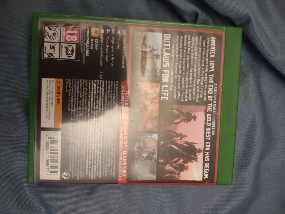 Продам диск для xbox red dead redemption 2