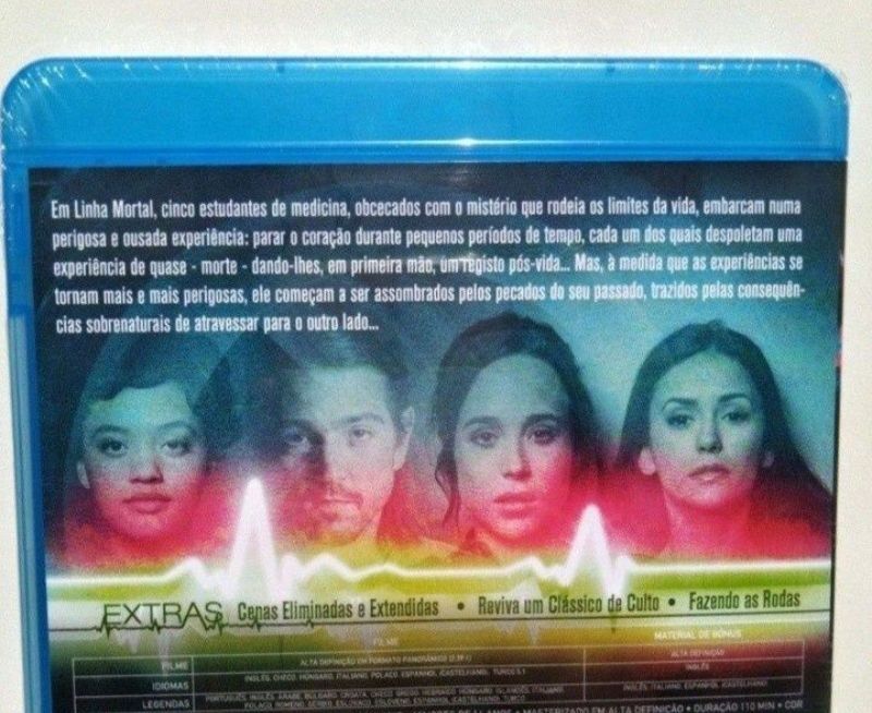Blu-ray Linha Mortal - novo