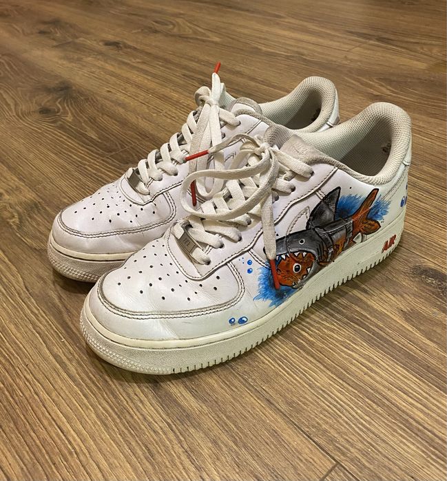 Nike AF1 42 кросовкі найк форси 1 27 см 43 кастом розпис одягу та взут