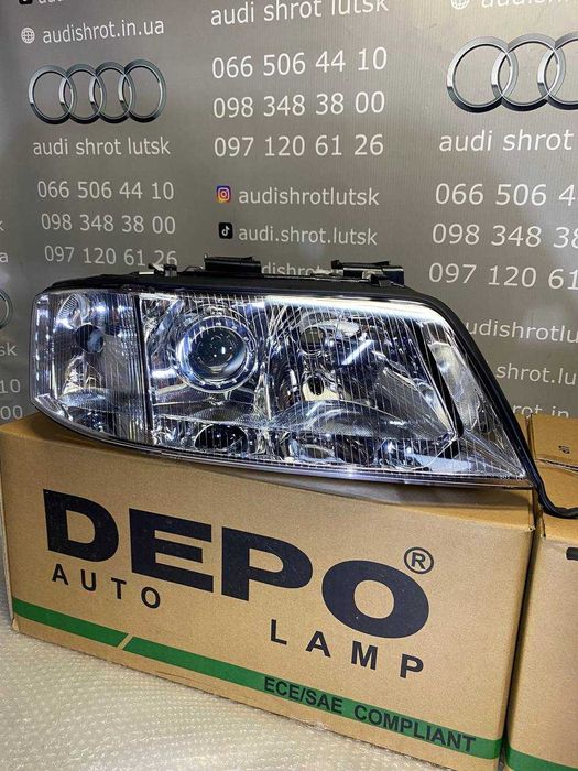 Фара Audi A6 C5 дорестайл (1998–2001) нова DEPO галоген ауді а6 ц5