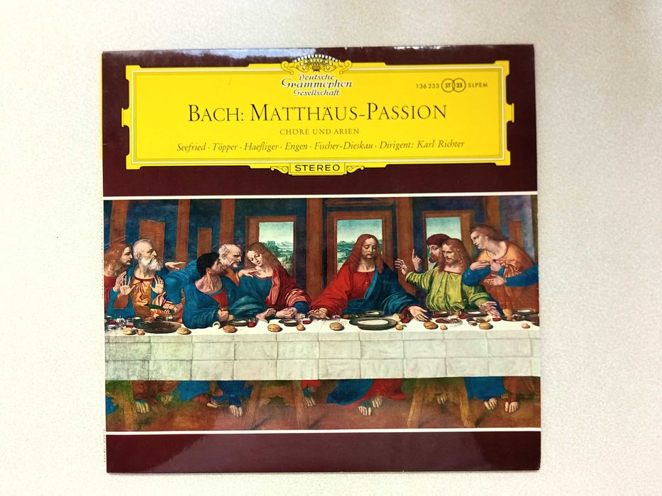 Karl Richter, Deutsche Grammophon, Jan Sebastian Bach Pasja wg św. Mateusza". Vinyl