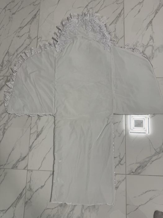 Конверт на виписку новонародженого, білий