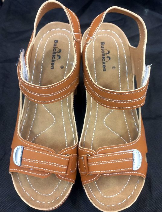 Босоножки из экокожи с натуральной стелькой