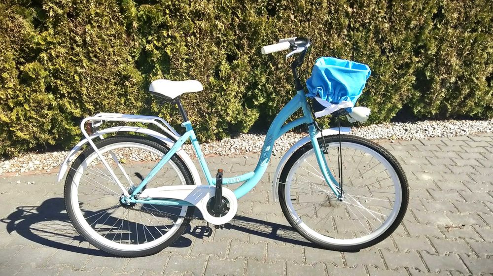 Rower miejski 26" miętowy NOWY