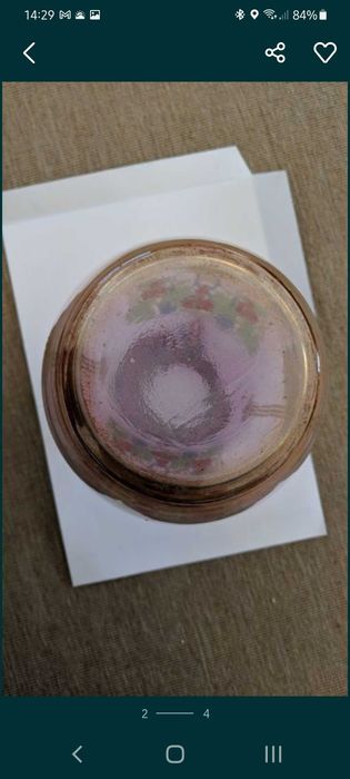 Jarra em Vidro com filete a ouro