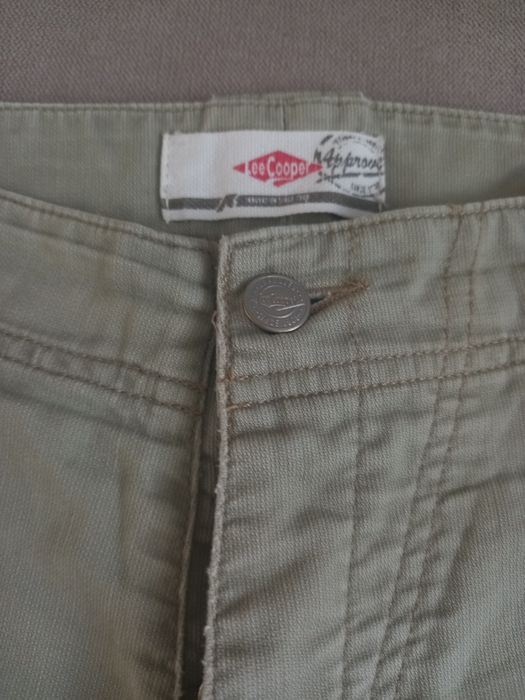 LEE COOPER bermudy męskie W31 pas 82 beżowe bawełna