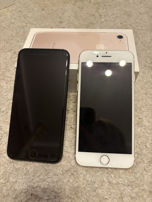 Dwa iphone 7 czarny i bialy