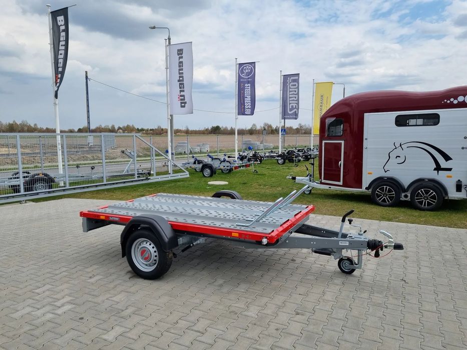 Stema STM 02 10-25-15.1 red | 251x153 cm 3 motocykle | DMC 1000kg  2 - 3 motocykle motor motocykl quad czerwona ładowność 660kg nowa