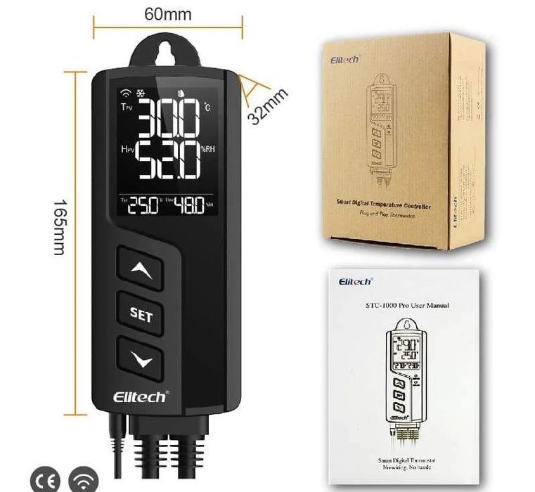 Elitech STC-1000 Pro контроллер температ и влажн без датчика температур