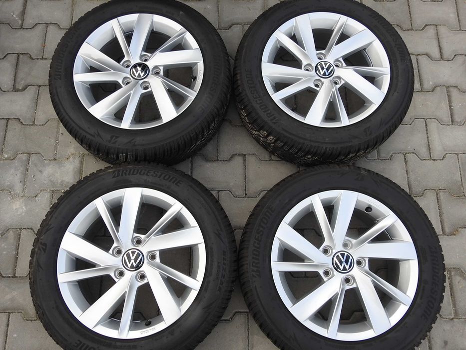 4×Alufelgi VW OE 16'' 6,5J 5x112 ET46  5H0 19rok Jak NOWE