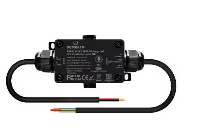 Цифровой светодиодный контроллер DOMRAEM ESP32 WLEDI P65 для  RGB лент