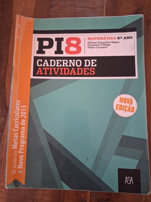 Caderno de atividades de Matemática 8°
