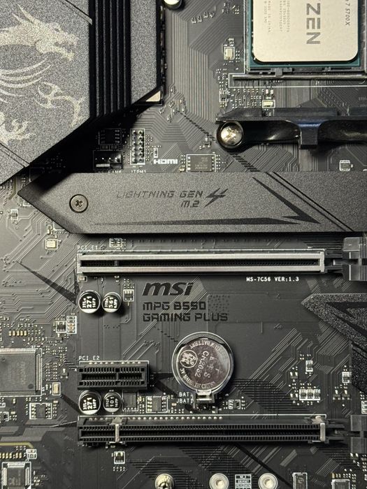 Комплект Ryzen 7 5700X, MSI B550 Gaming Plus, 32gb ddr4 3200mhz