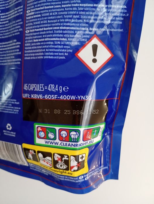 Tabletki do zmywarki kapsułki finish quantum 46 sztuk