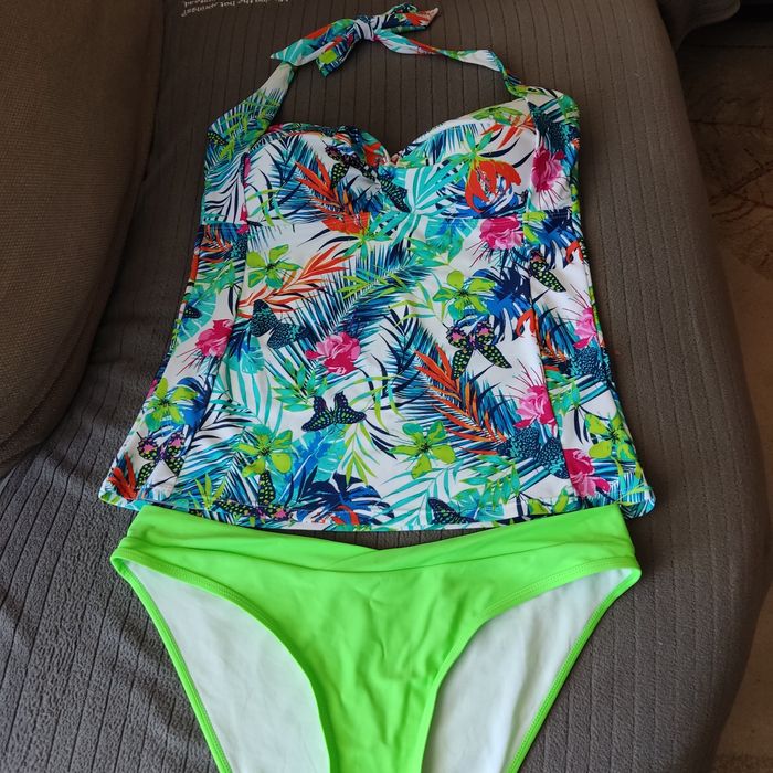 Strój kąpielowy (tankini+ majtki) L
