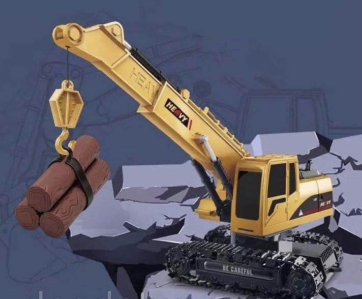 Дитячий підіймальний кран на пульті з ефектною підсвіткою та звуком