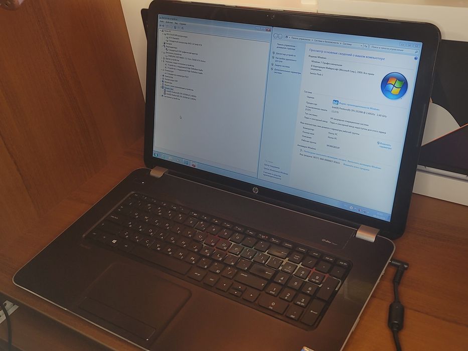 Ноутбук HP 17-e070sr | 17.3" | Pentium 2020M | 12 ГБ ОЗП | SSD 256 ГБ