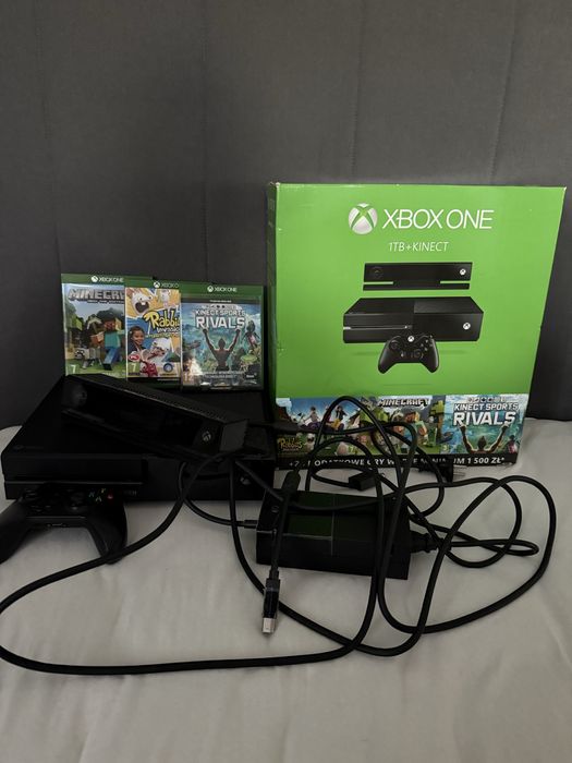 Xbox one 1TB + kinect + 6 gier