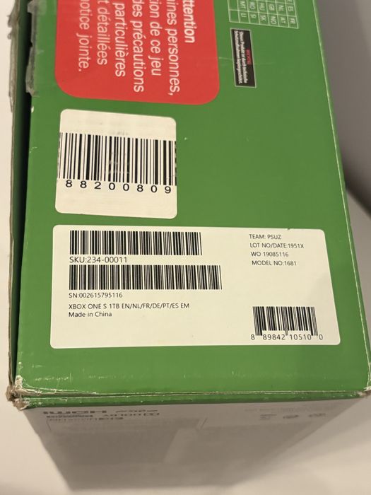 Konsola Xbox One S 1TB Biała + Pad Mineral Camo + Kable + Pudełko  REZERWACJA