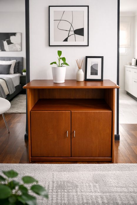 Móvel de apoio em madeira