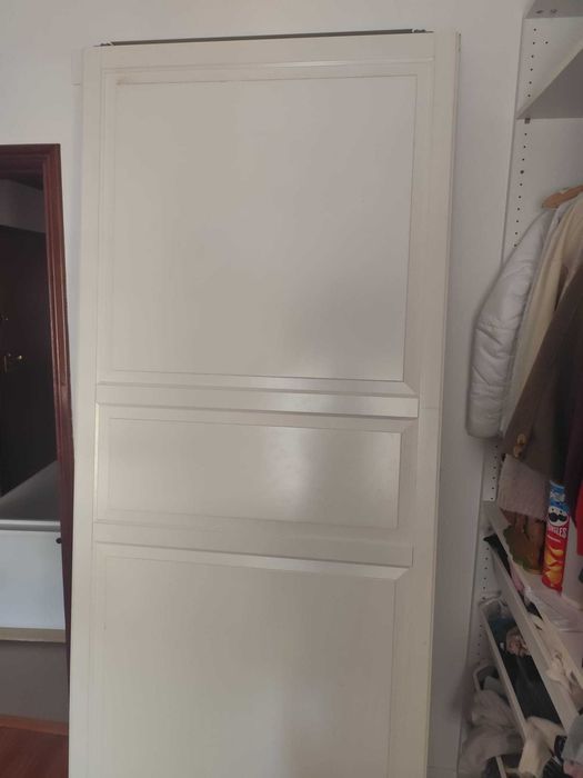 2 Portas Brancas de roupeiro- 100 cm de largura cada