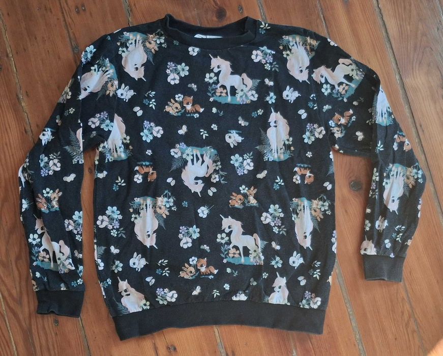 Camisola unicórnios H&M 10 anos